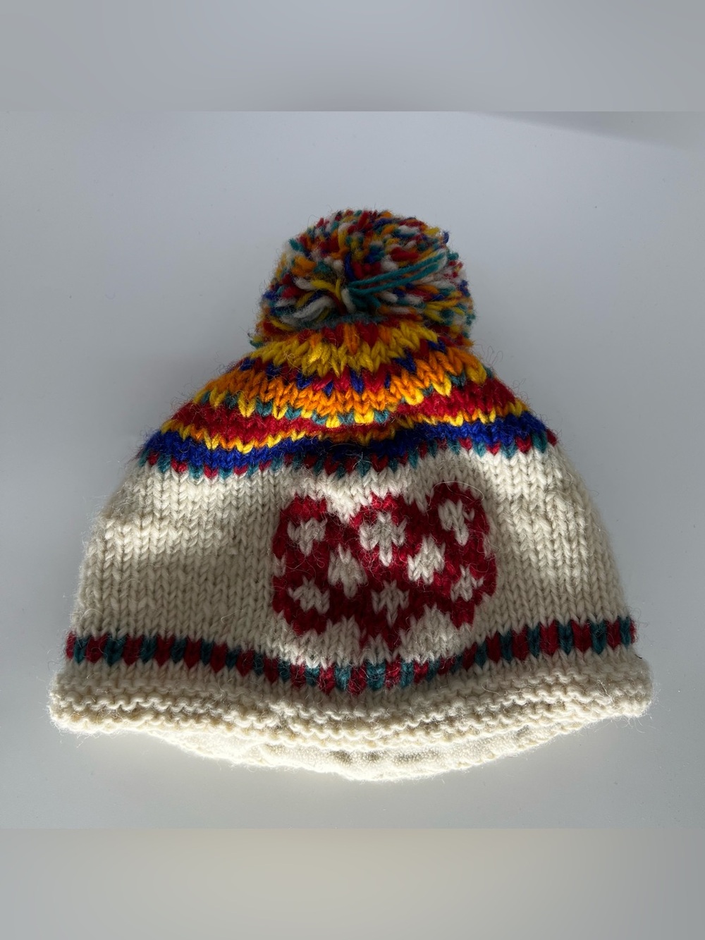 Sherpa wool beanie womens OS